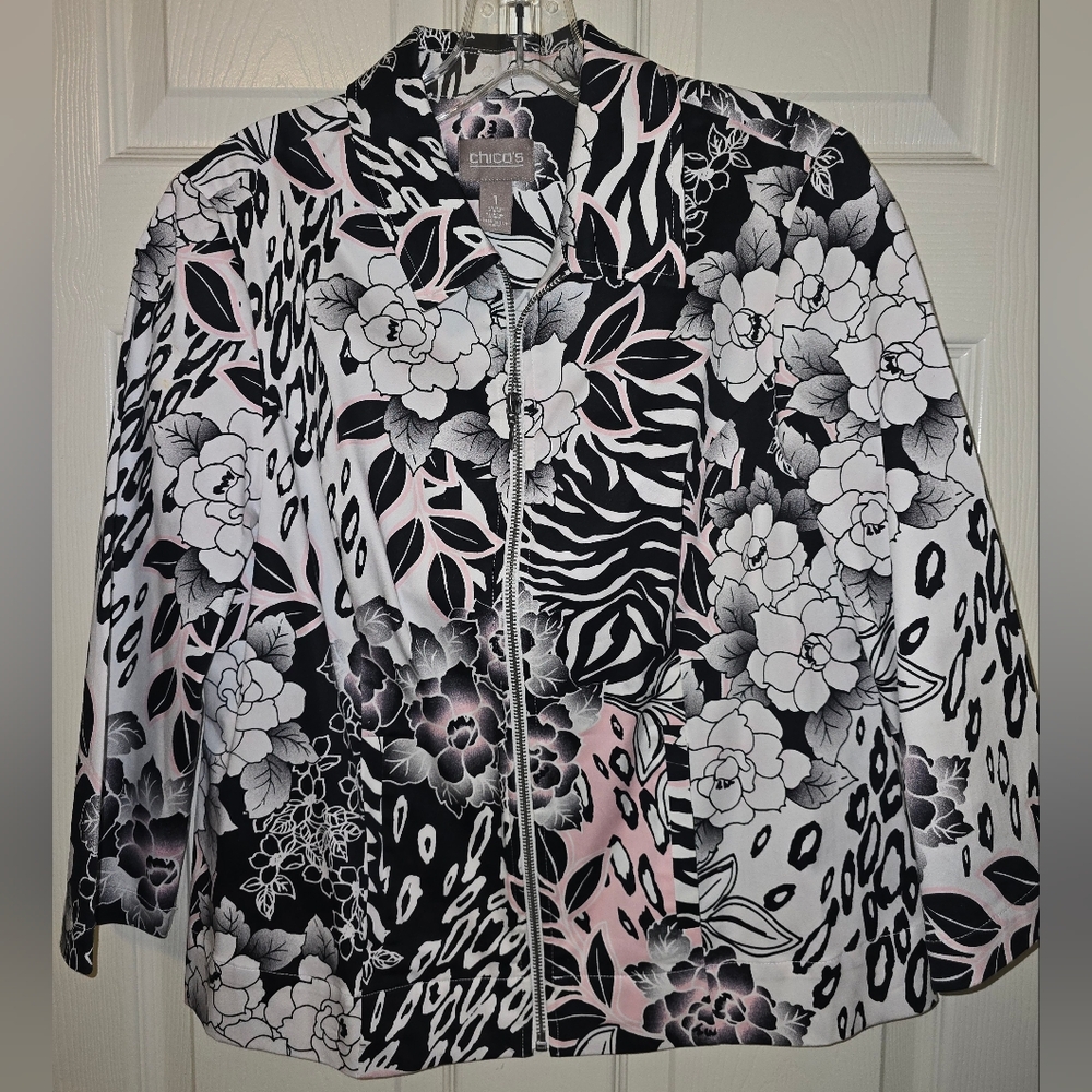 Chico's floral jacket‎